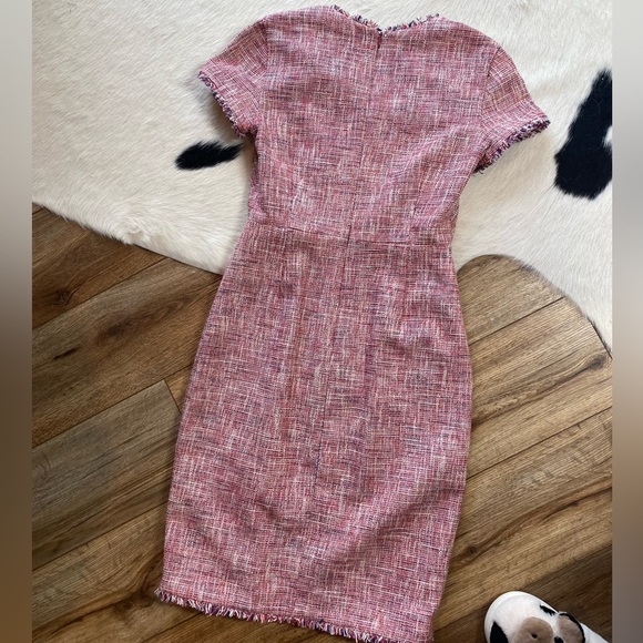 Banana Republic Pink Tweed Wrap Dress - Picture 9 of 10